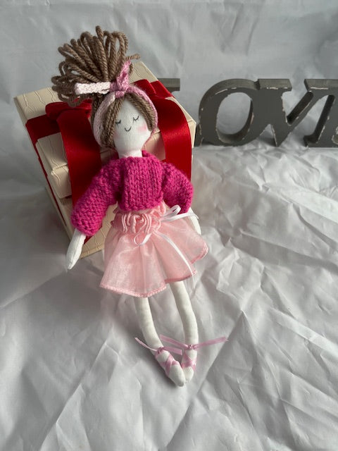 Handmade Ballerina Cloth Doll, Children's Gifts, Soft Toys, Kids Bedroom Decor, accessories and Gifts